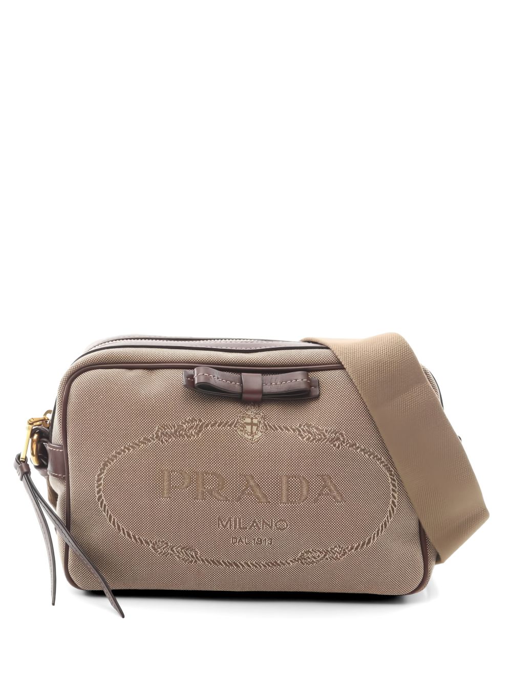 2010s logo-jacquard shoulder bag
