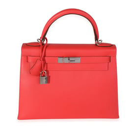 Hermes Hermès Rose Jaipur Epsom Sellier Kelly 28 PHW