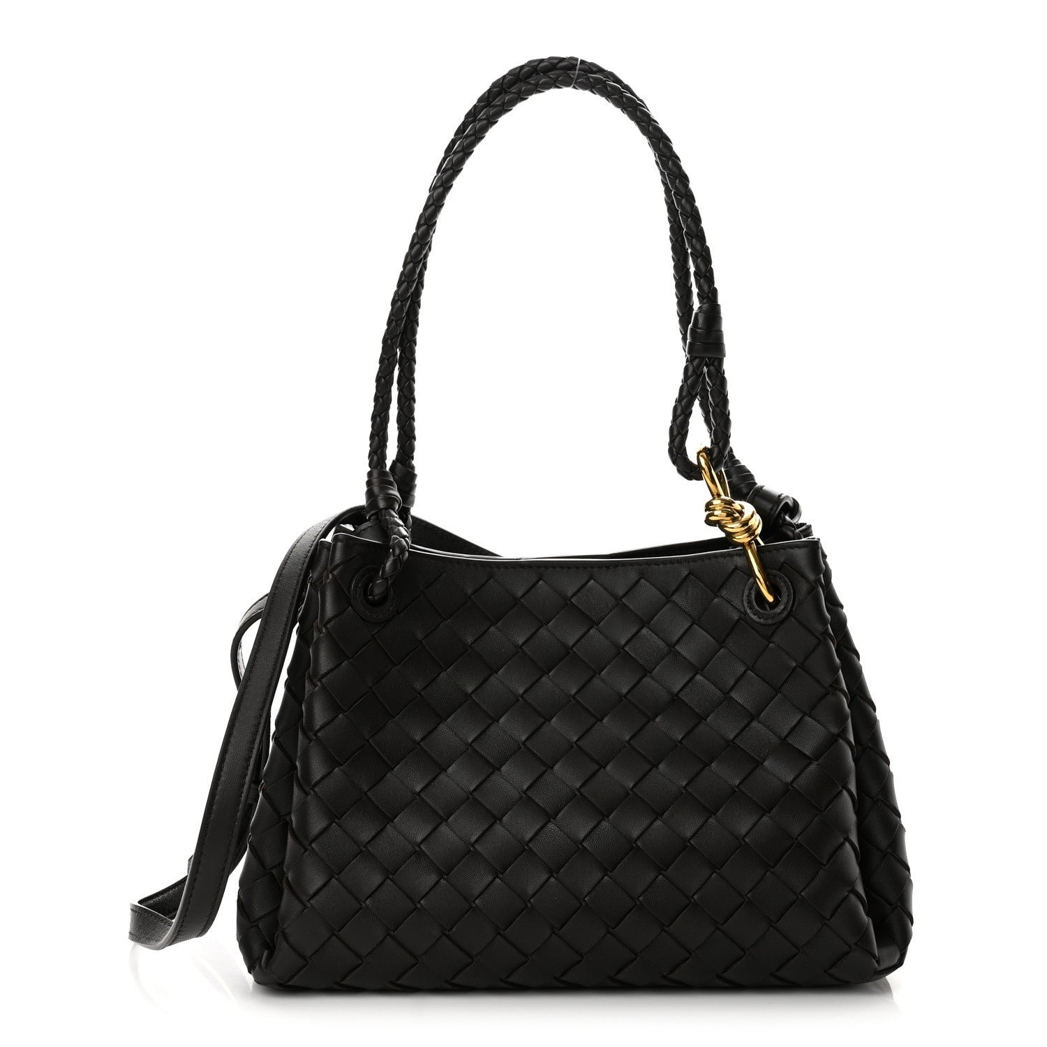 Bottega Veneta Nappa Intrecciato Medium Parachute Shoulder Bag Fondant