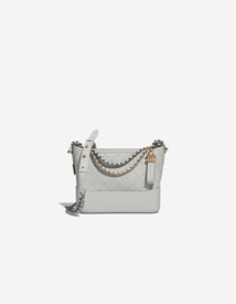 
		Gabrielle Small Calf Light Grey    