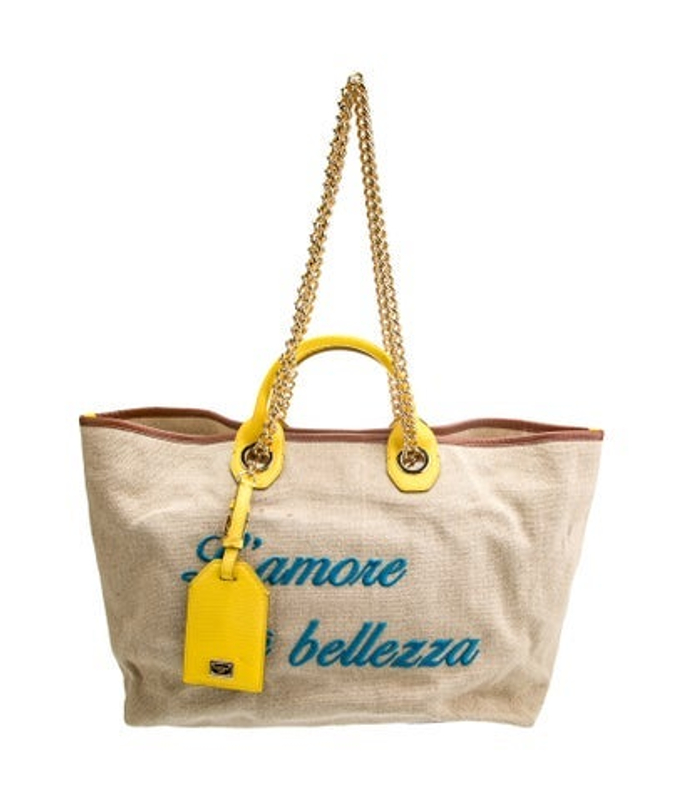 Dolce & Gabbana Gabbana Canvas Top Handle Bag