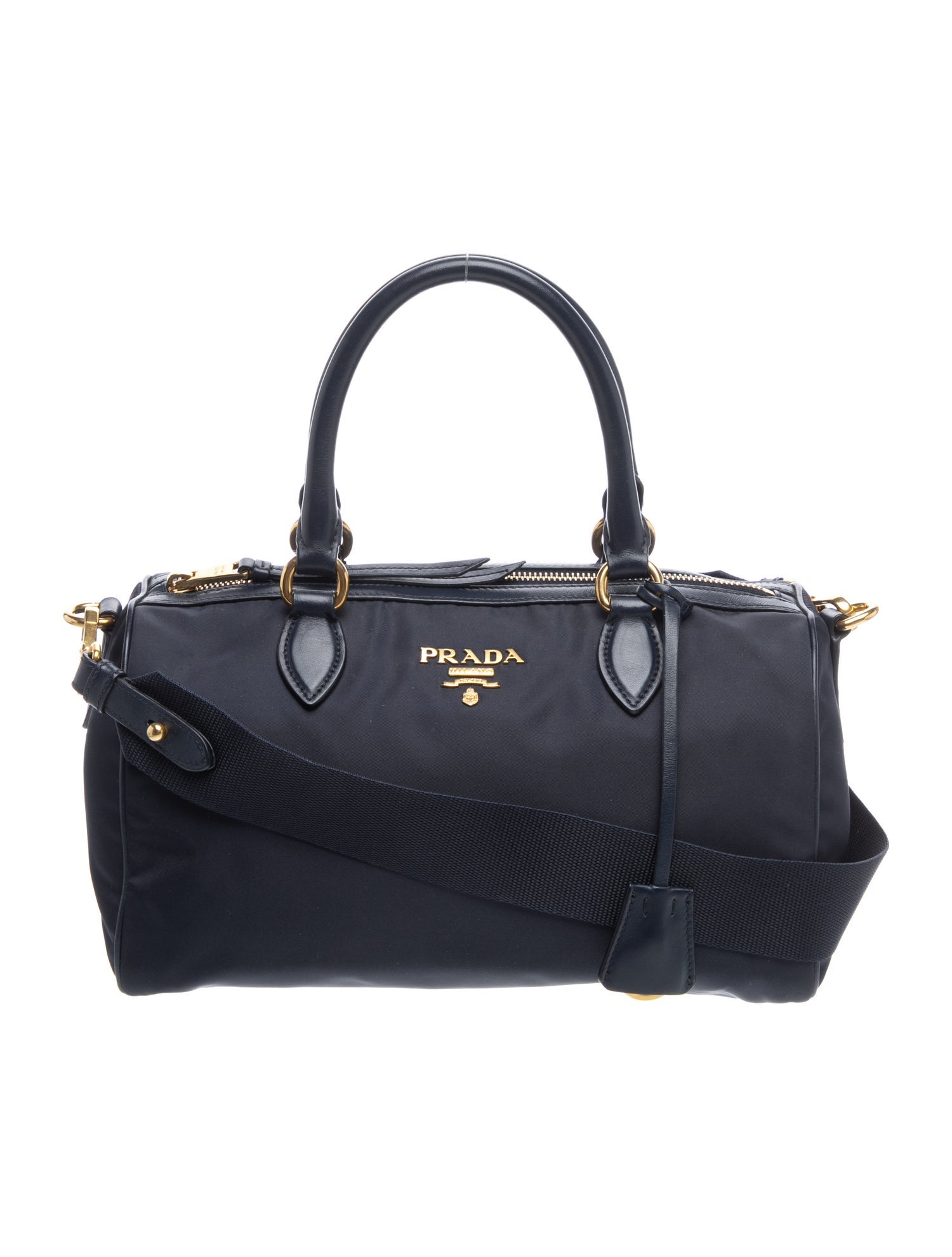 Tessuto Nylon Top Handle Bag