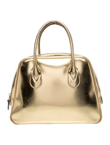 Leather Top Handle Bag