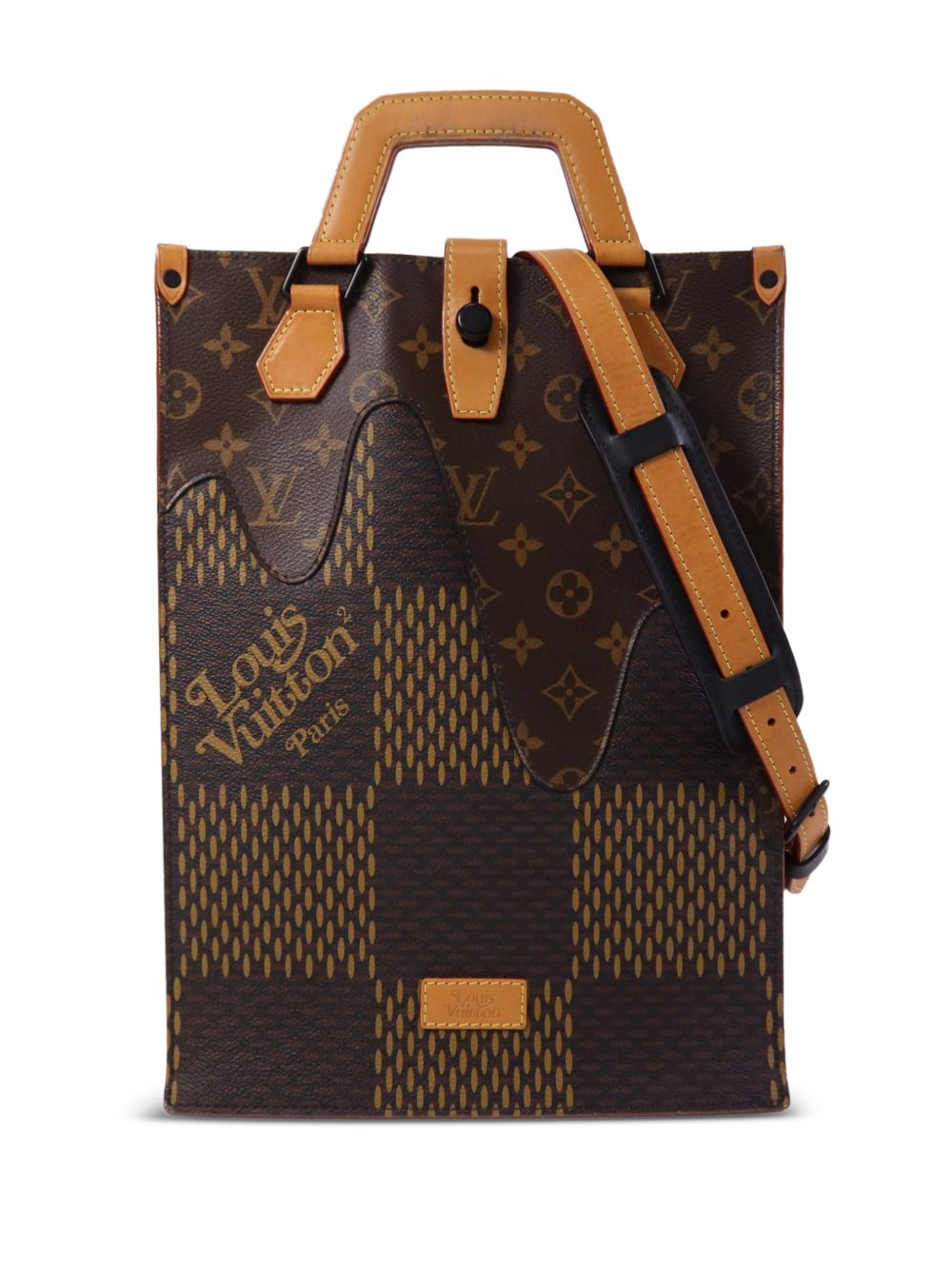x Nigo mini Damier Ebène canvas tote bag