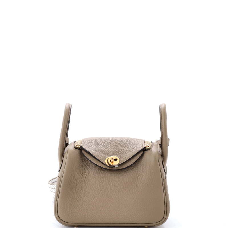 Etoupe Clemence Mini Lindy 20 Gold Hardware, 2026