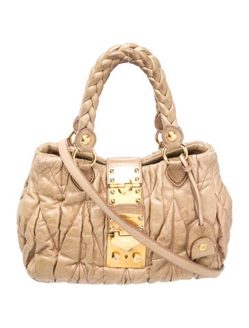 Leather Top Handle Bag