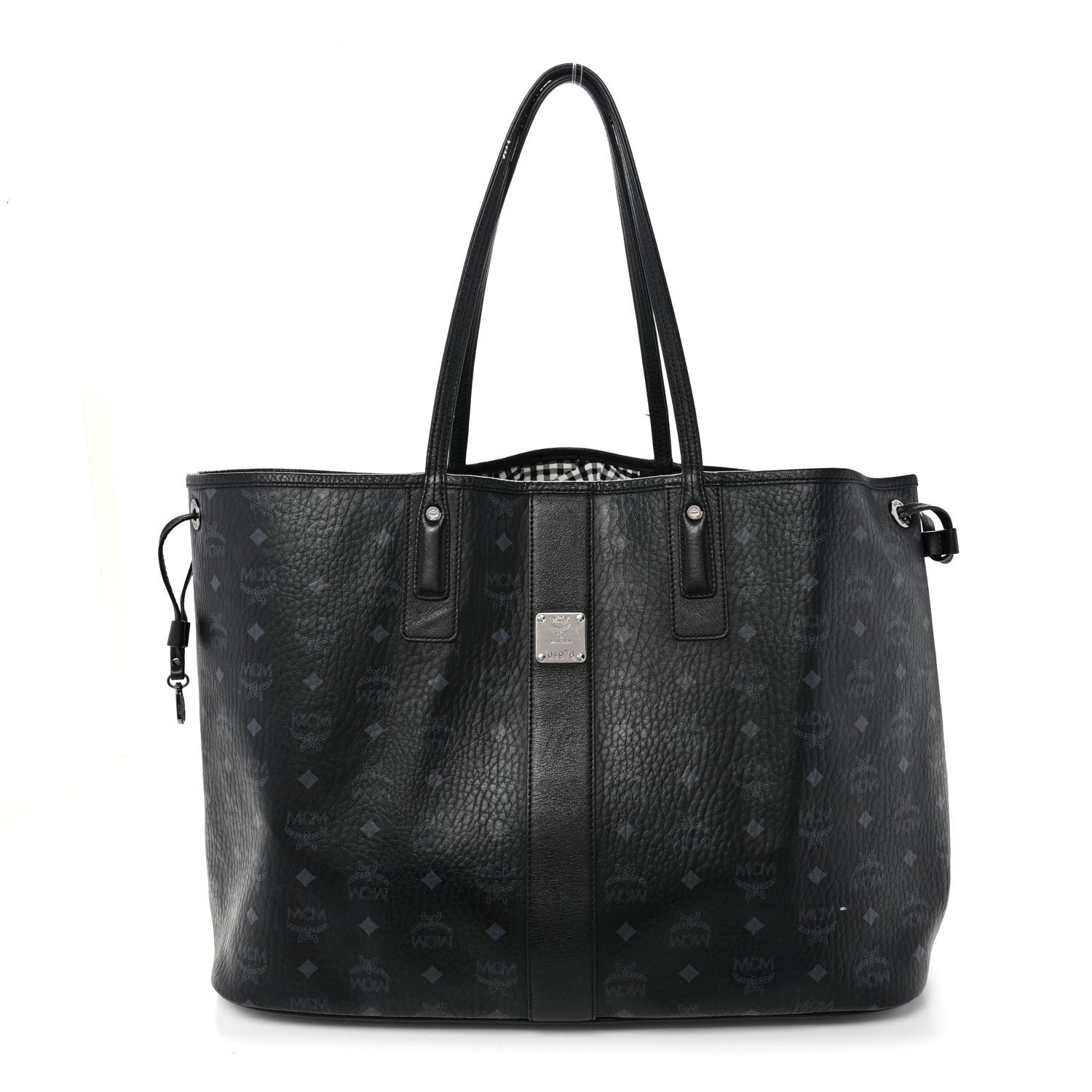 MCM MCM Visetos Large Liz Reversible Shopper Tote Black