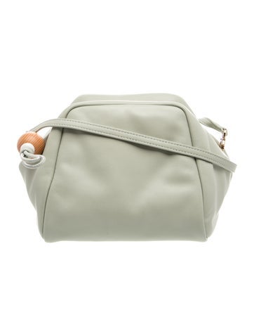 Loro Piana Calf Leather Puffy Pouch w/ Strap Small