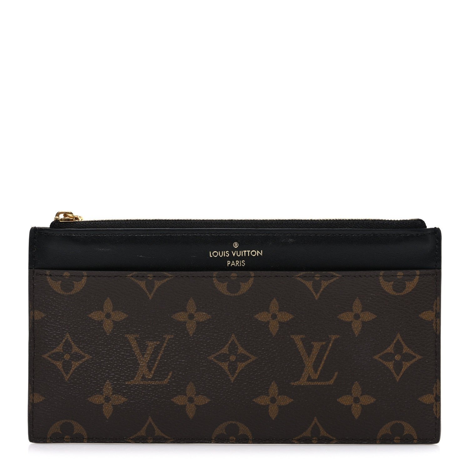 Louis Vuitton Monogram Slim Purse Black