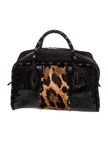 Alaia Suede Top Handle Bag