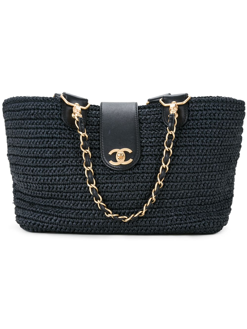 woven raffia tote bag