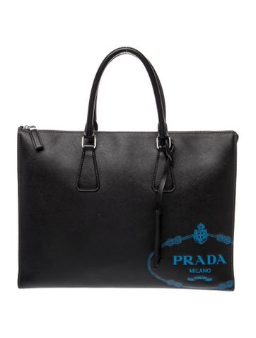Enameled Metal Triangle Saffiano Travel