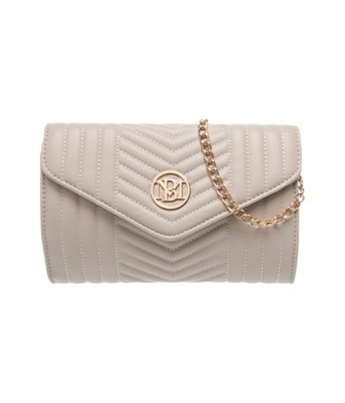 Badgley Mischka Mischka Leather Evening Bag