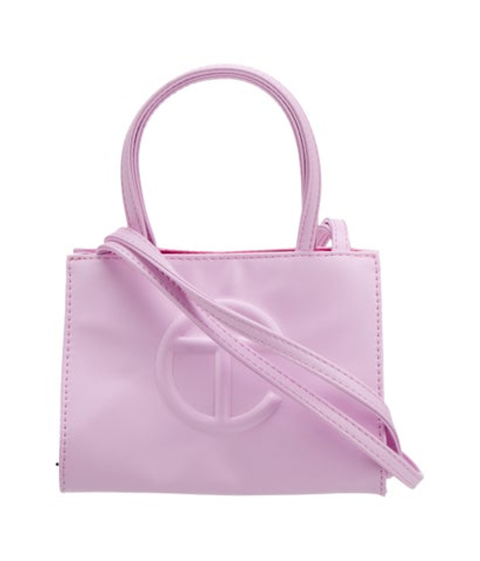 Telfar Vegan Leather Small Bubblegum Shopping Bag Small