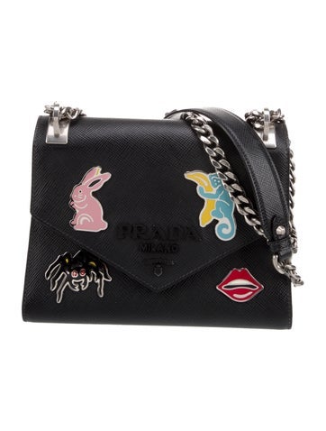 Prada Saffiano Leather Monochrome Shoulder Bag