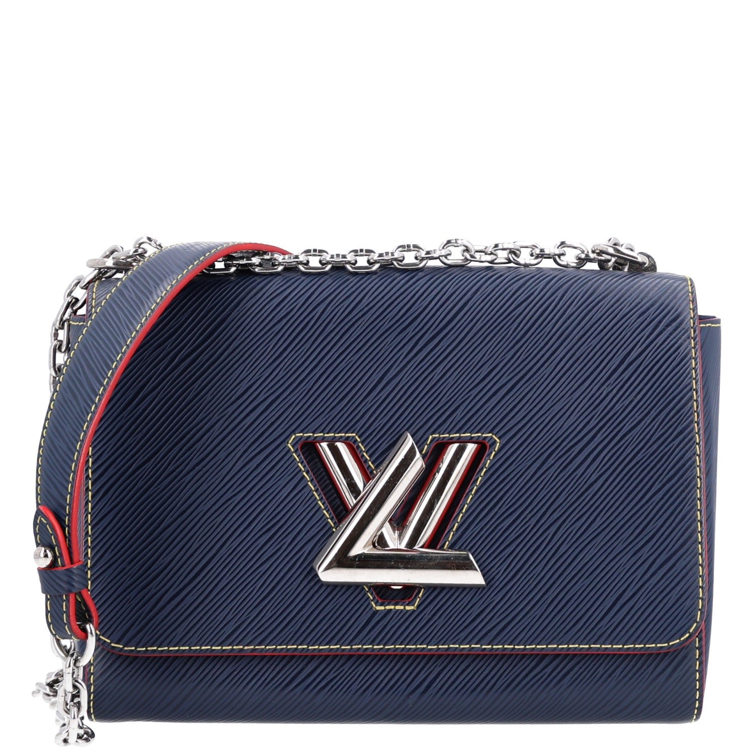 Louis Vuitton Epi Twist Shoulder Bag MM Indigo Piment