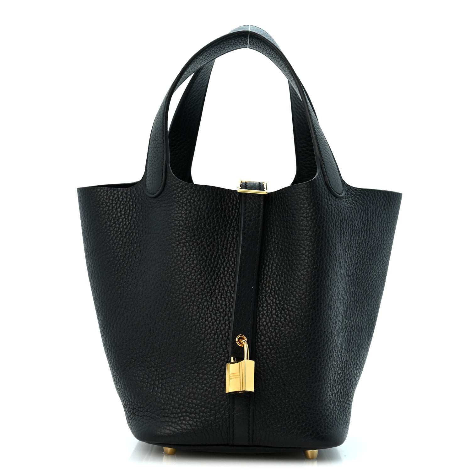 Hermes Taurillon Clemence Picotin Lock 18 PM Black