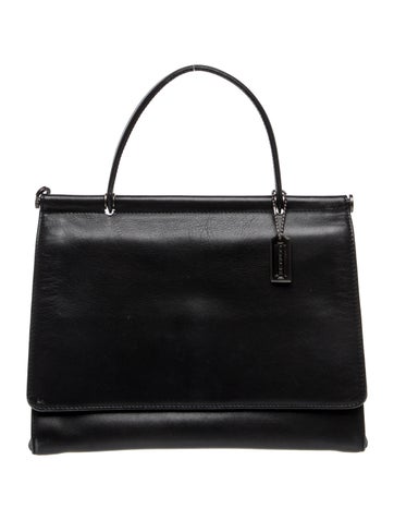 Leather Top Handle Bag