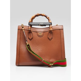 Gucci Brown Leather Medium Diana Tote Bag