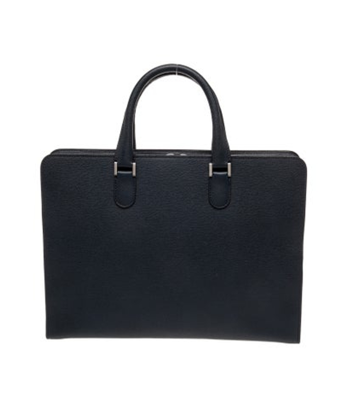 Valextra Mara Leather Top Handle Bag