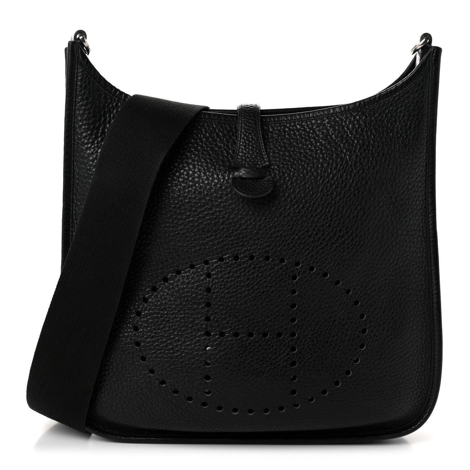 Hermes Taurillon Clemence Evelyne PM Black