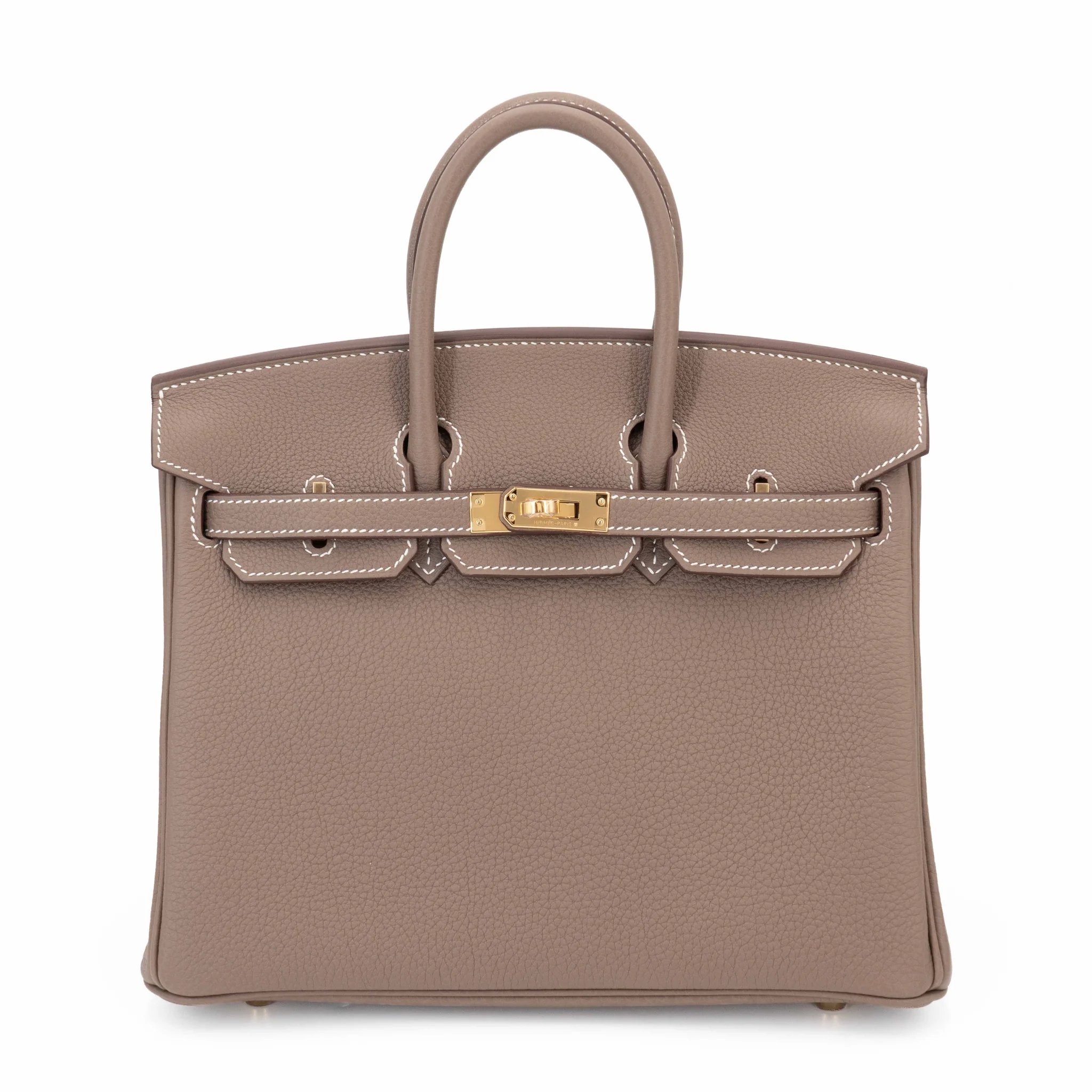 Brand New ( Rank N ) HERMÈS Birkin 25 Etoupe (18) Togo Gold hardware G (2026)