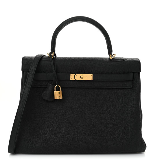 Hermes Togo Kelly Retourne 35 Black