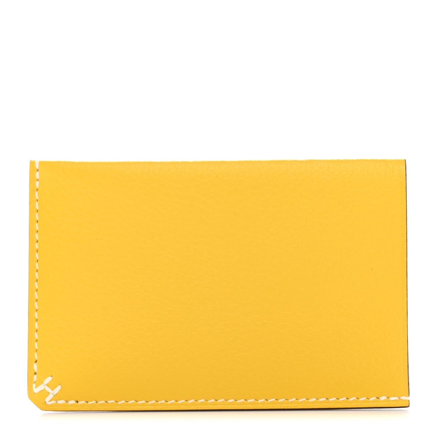 Hermes Evercolor Sellier Card Holder Jaune Ambre