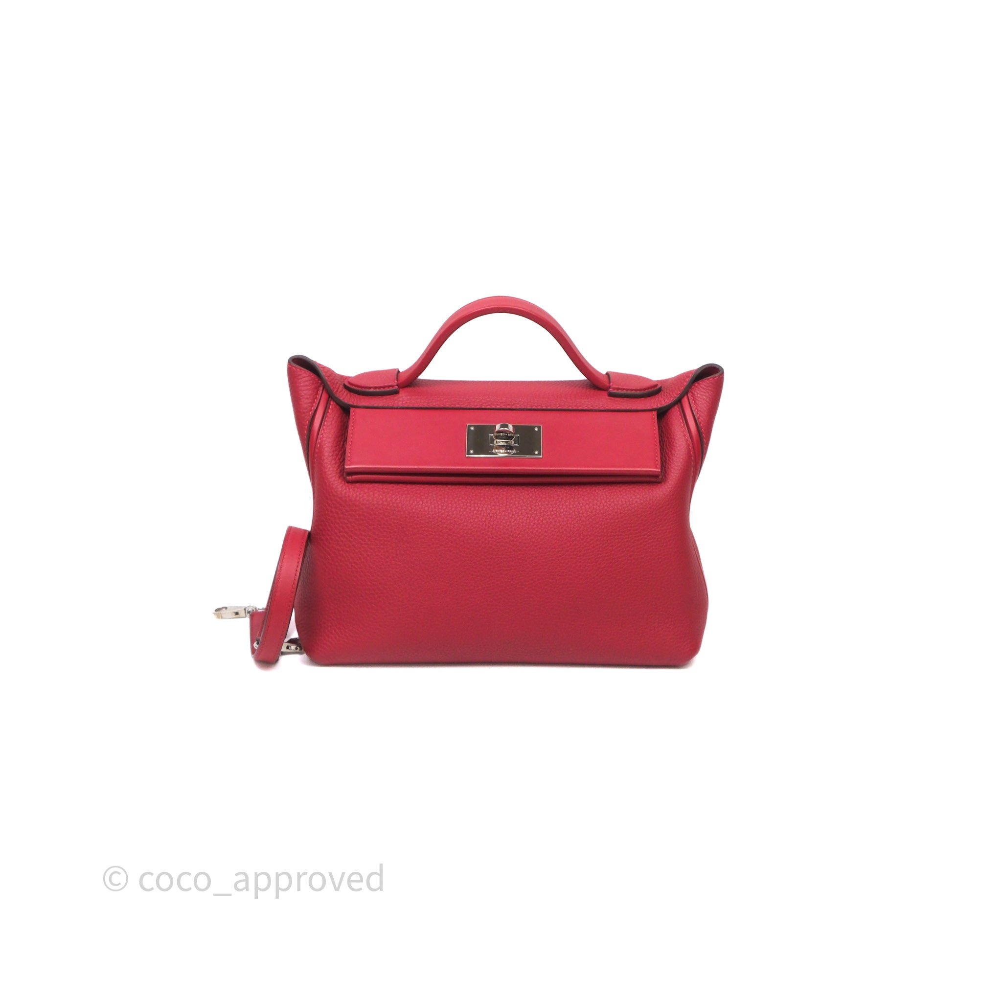 Hermès 24/24 29 53 Rouge Vif/ 5X Rouge Piment Togo/Swift Palladium Hardware