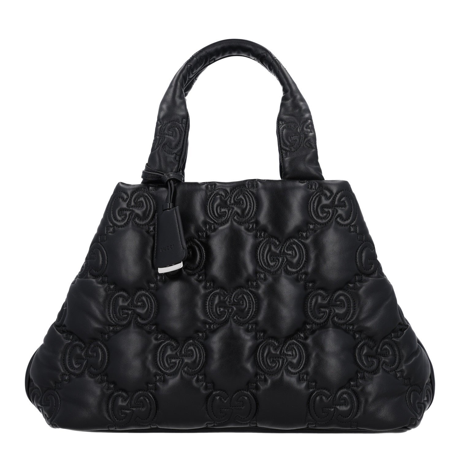 Gucci Calfskin GG Matelasse Large Tote Black