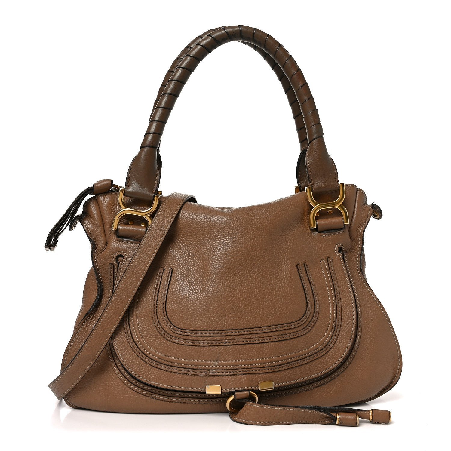 Chloe Chloe Calfskin Medium Marcie Satchel Desert Taupe