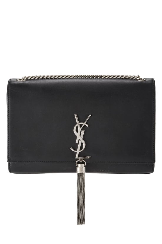 Black Calfskin Kate Tassel Medium