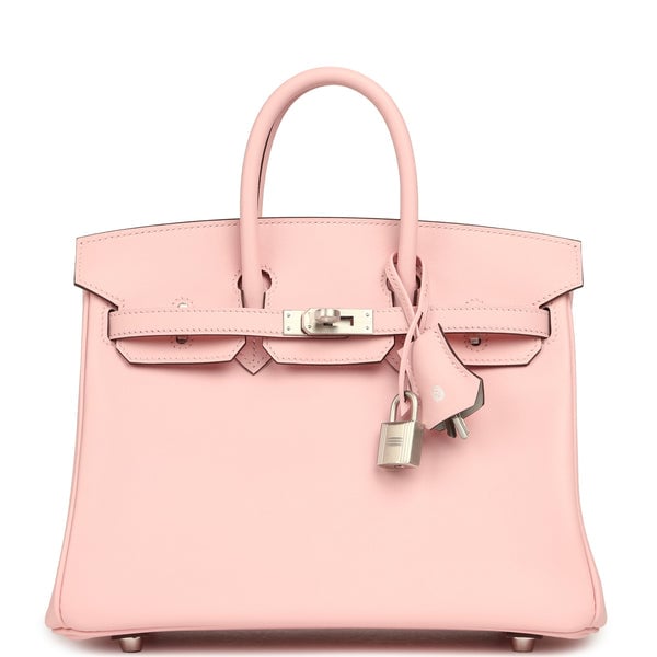 Hermes Hermes Special Order (HSS) Birkin 25 Rose Sakura Verso Swift Brushed Palladium Hardware