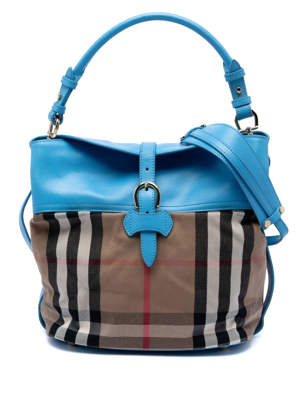 2000-2017 Medium Mega Check Canvas and Leather Sycamore Hobo satchel