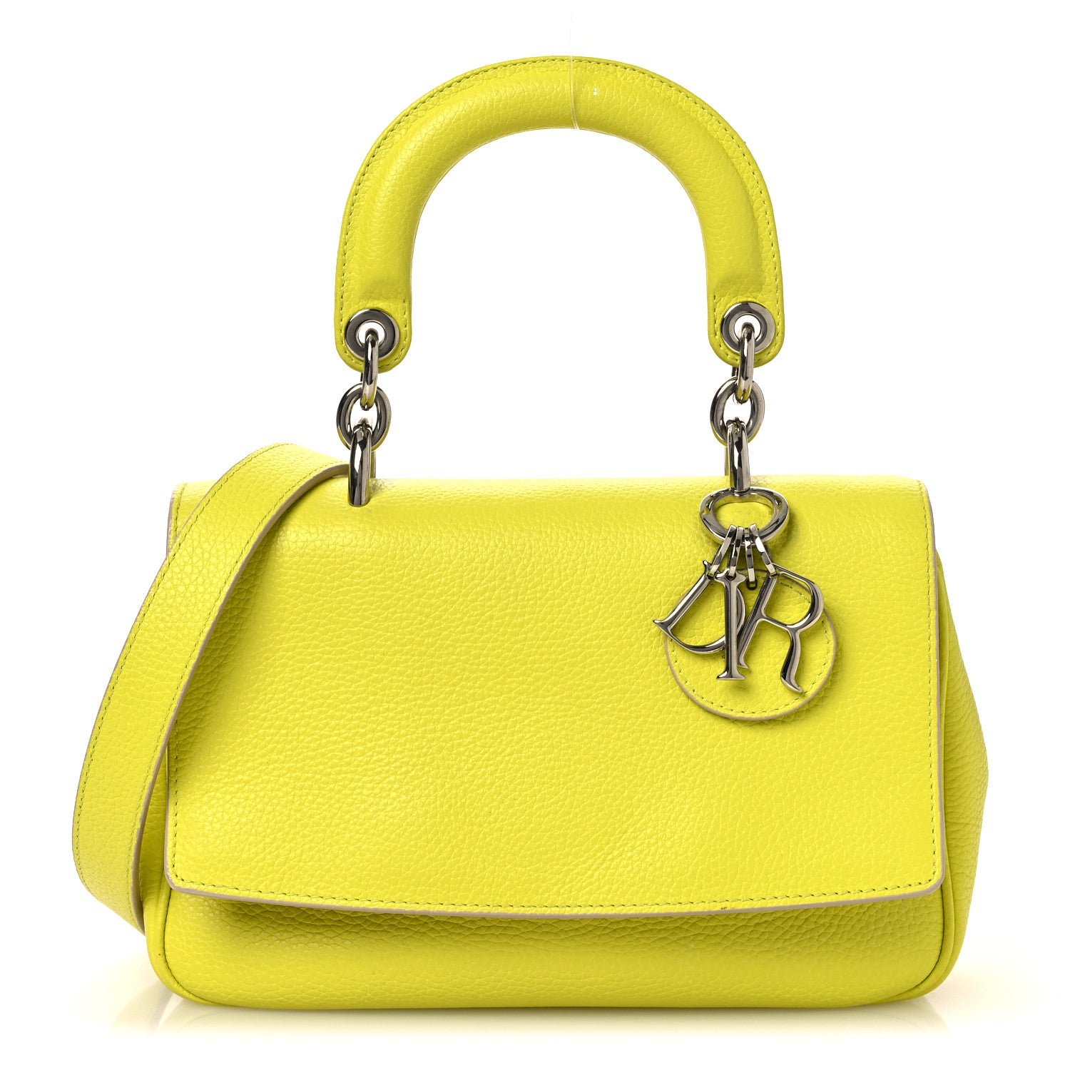 Christian Dior Bullcalf Mini Be Dior Flap Vert Acide