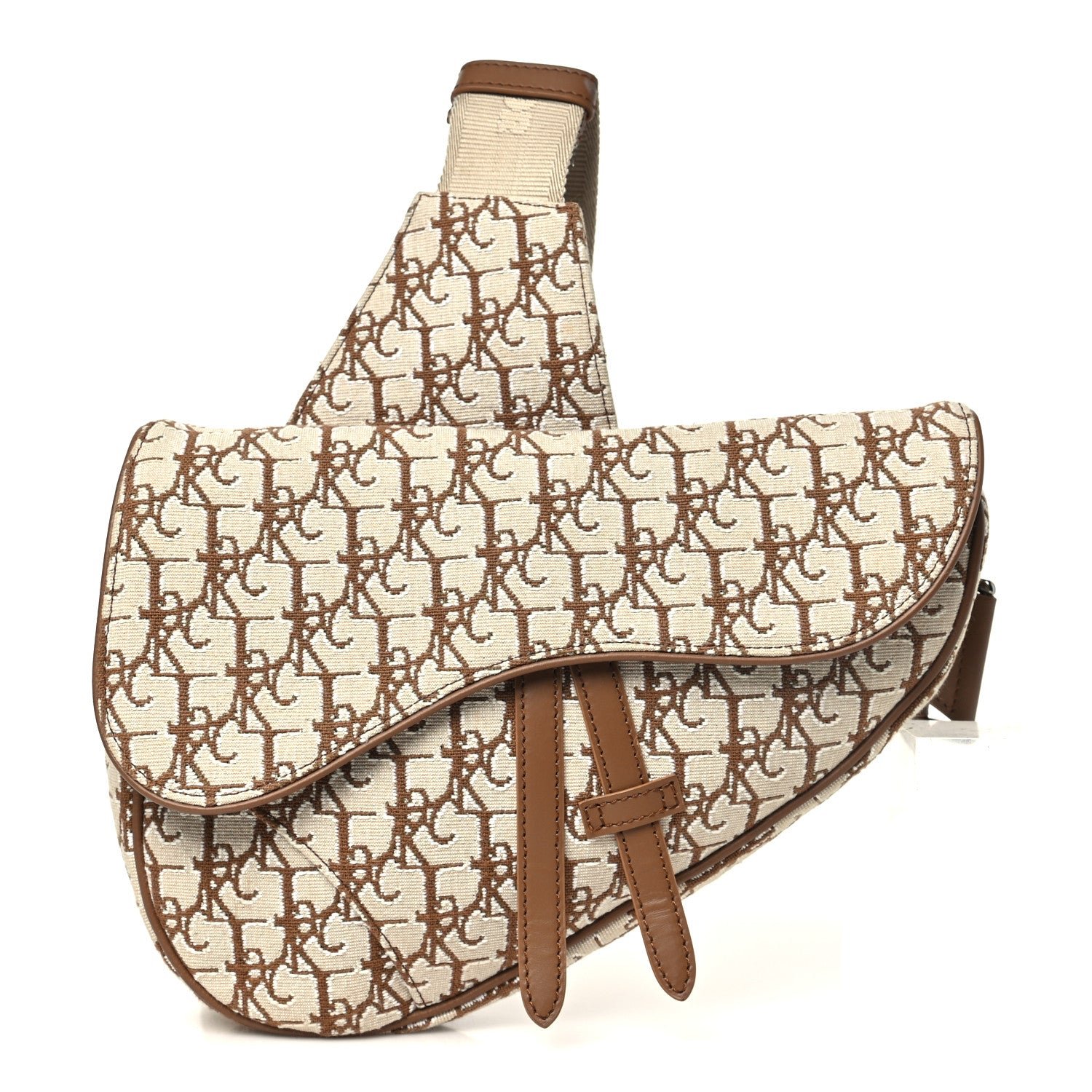 Christian Dior X CACTUS JACK Oblique Saddle Bag Coffee