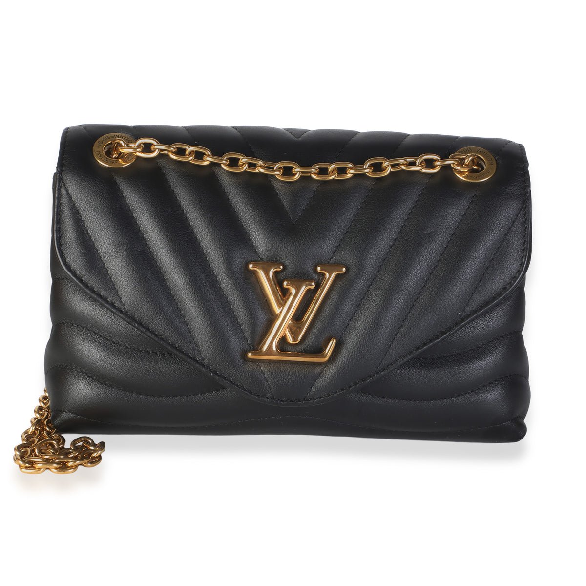 Black Calfskin New Wave Chain MM NM