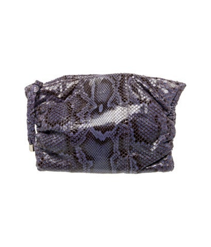 Tod's S Snakeskin Clutch