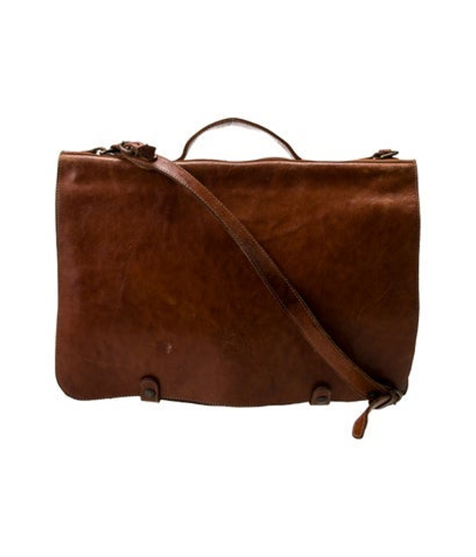 Il Bisonte Bisonte Leather Messenger Bag