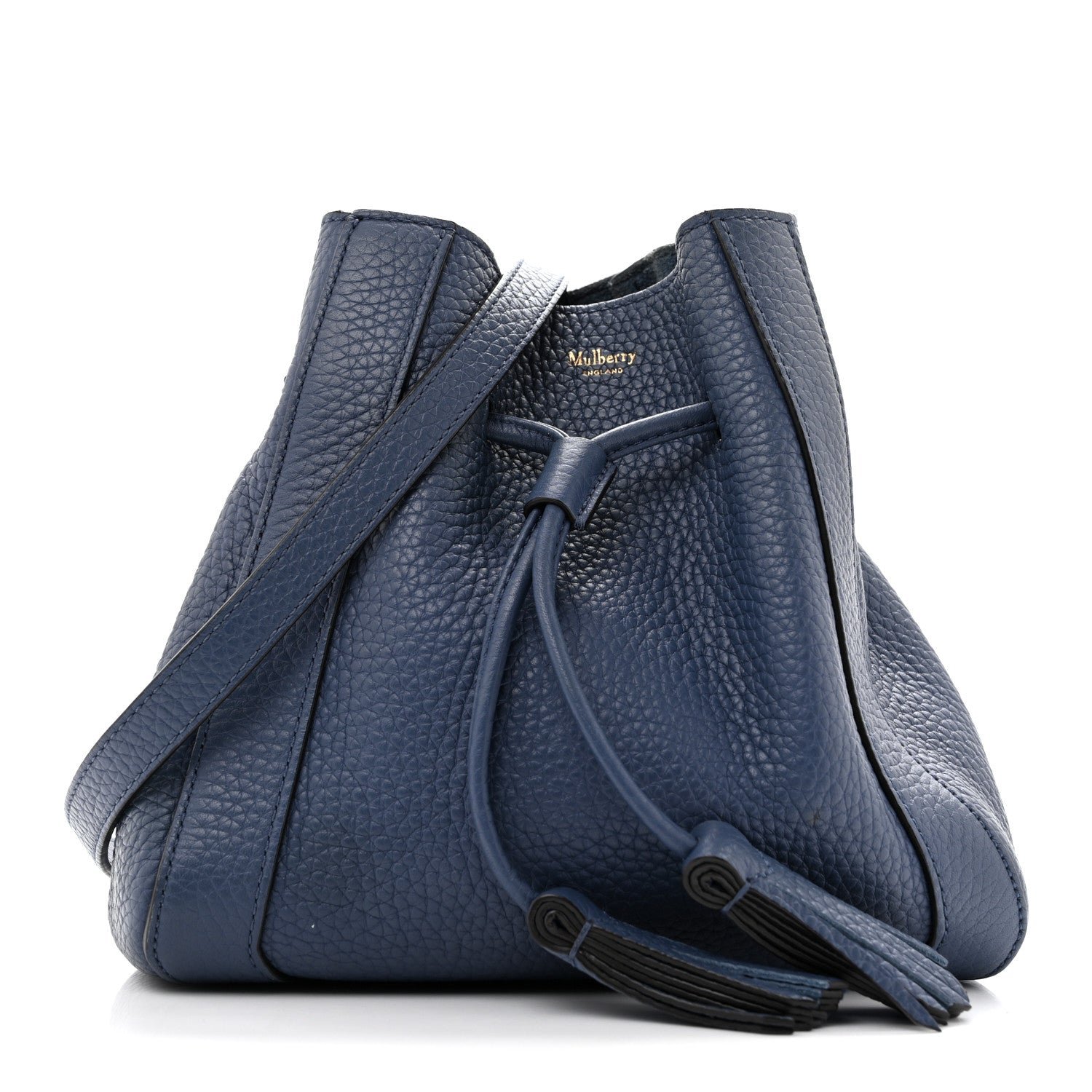 Mulberry Heavy Grain Calfskin Mini Millie Steel Blue