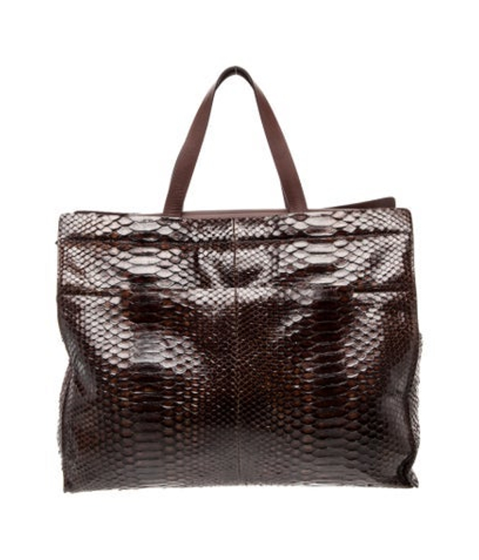 Brunello Cucinelli Cucinelli Snakeskin Top Handle Bag
