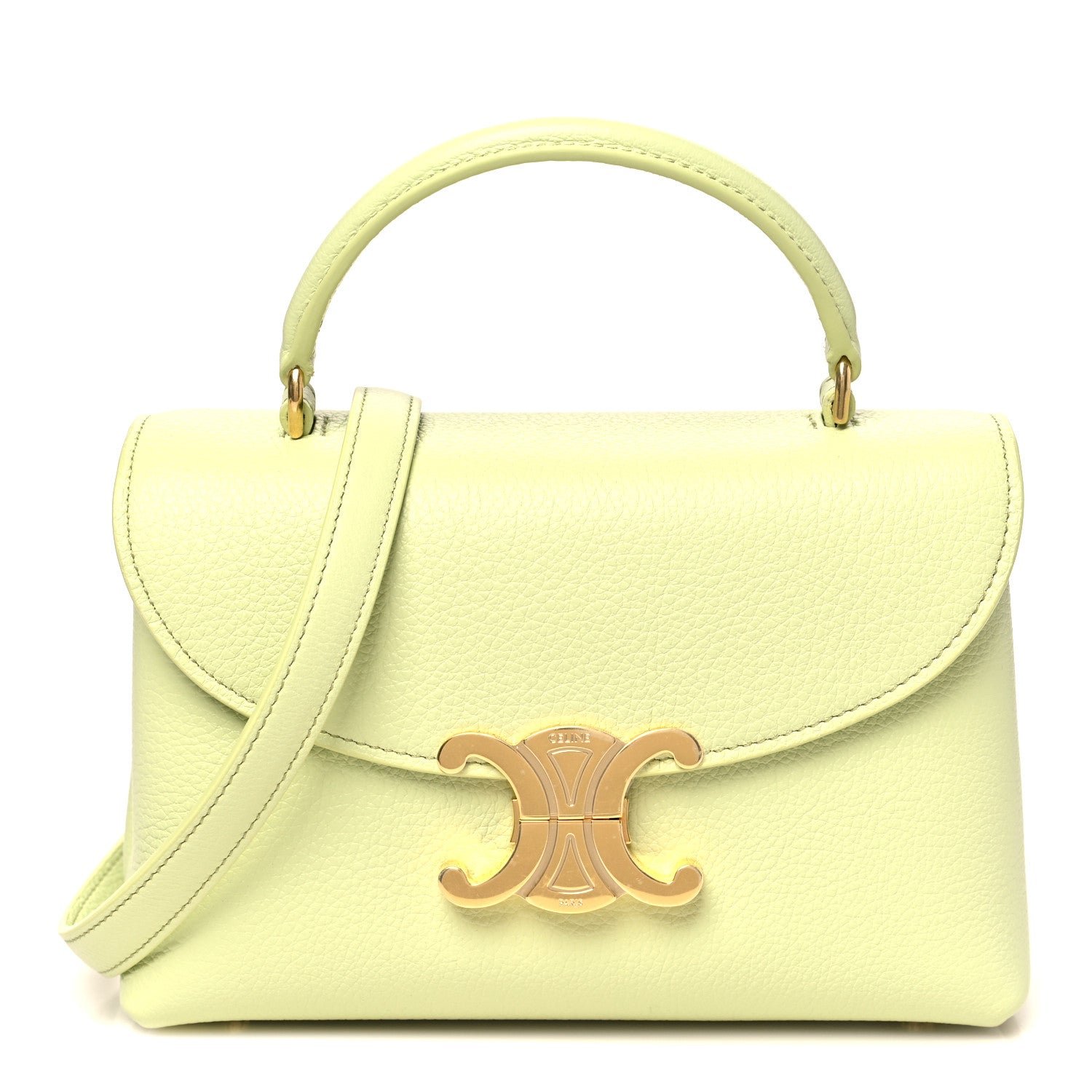 Celine Supple Grained Calfskin Teen Nino Soft Lime
