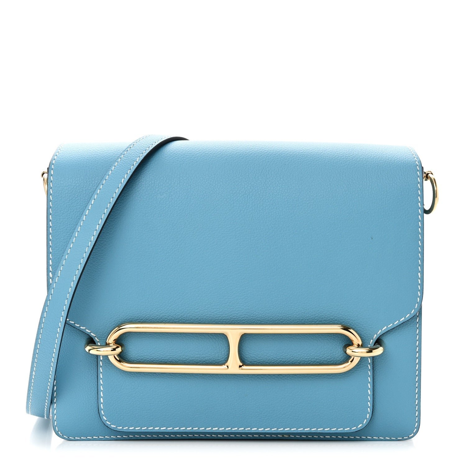 Hermes Evercolor Sac Roulis 23 Bleu Du Nord