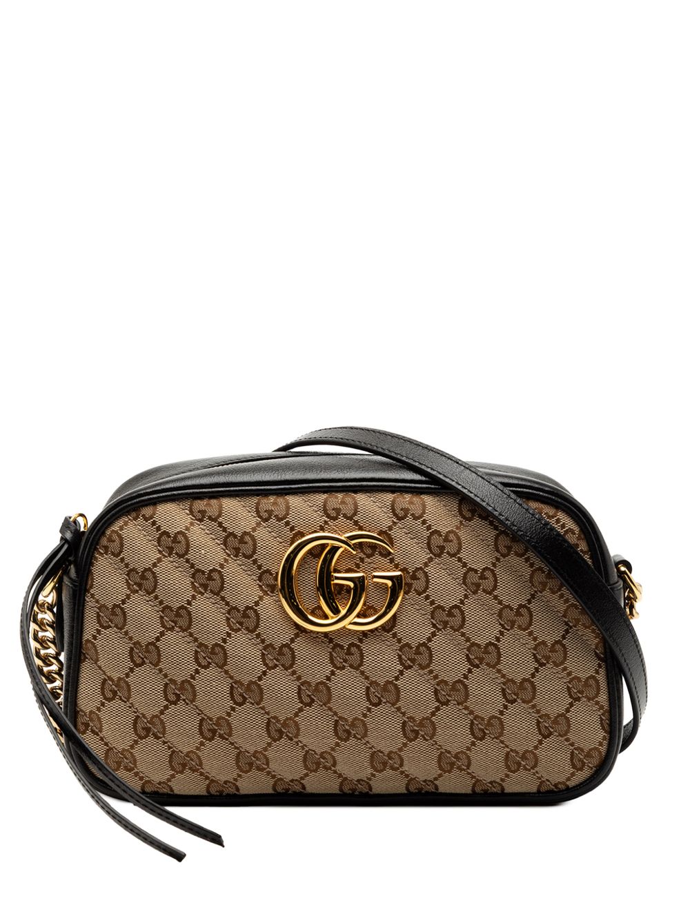 2016-2026 Small GG Marmont Matelasse GG Canvas and Leather crossbody bag