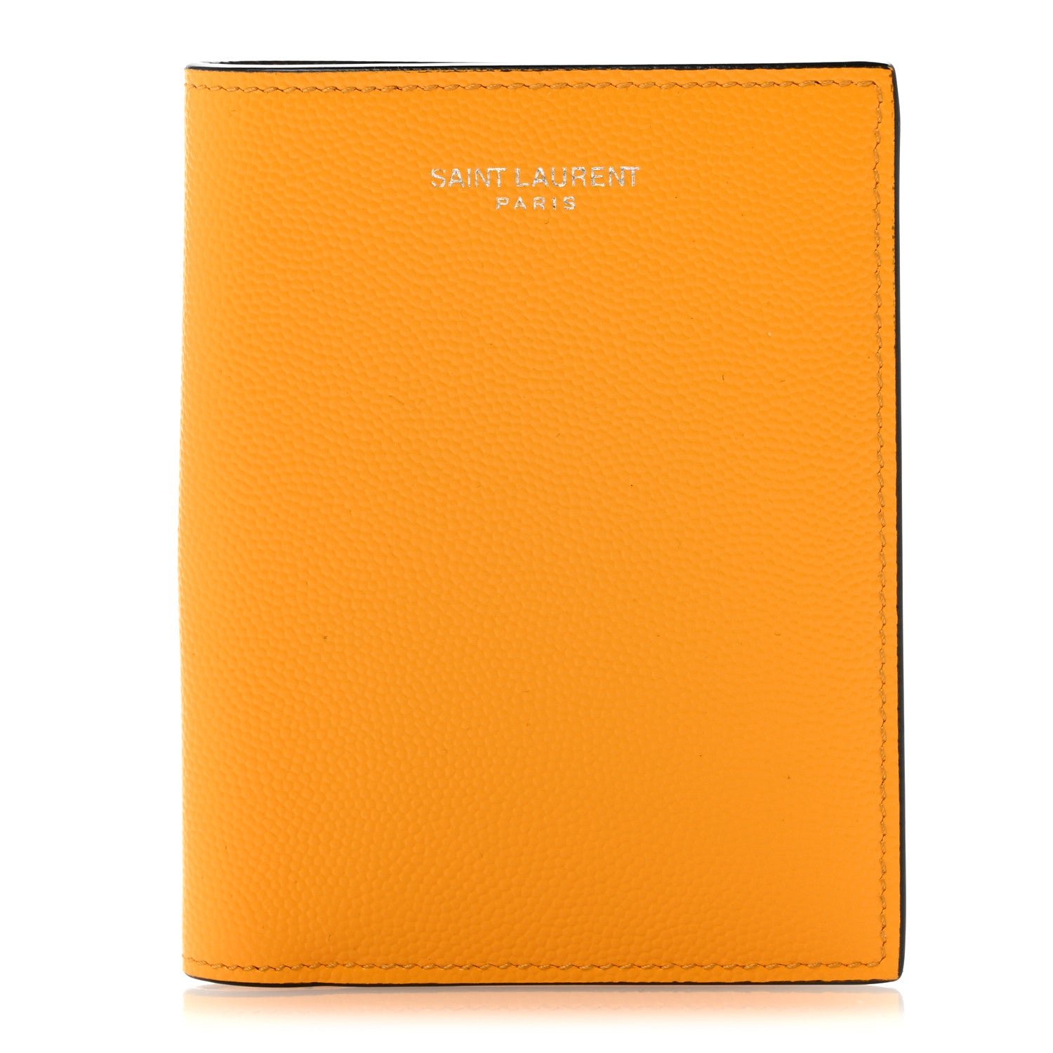 Saint Laurent Grain De Poudre Credit Card Wallet Senape Yellow