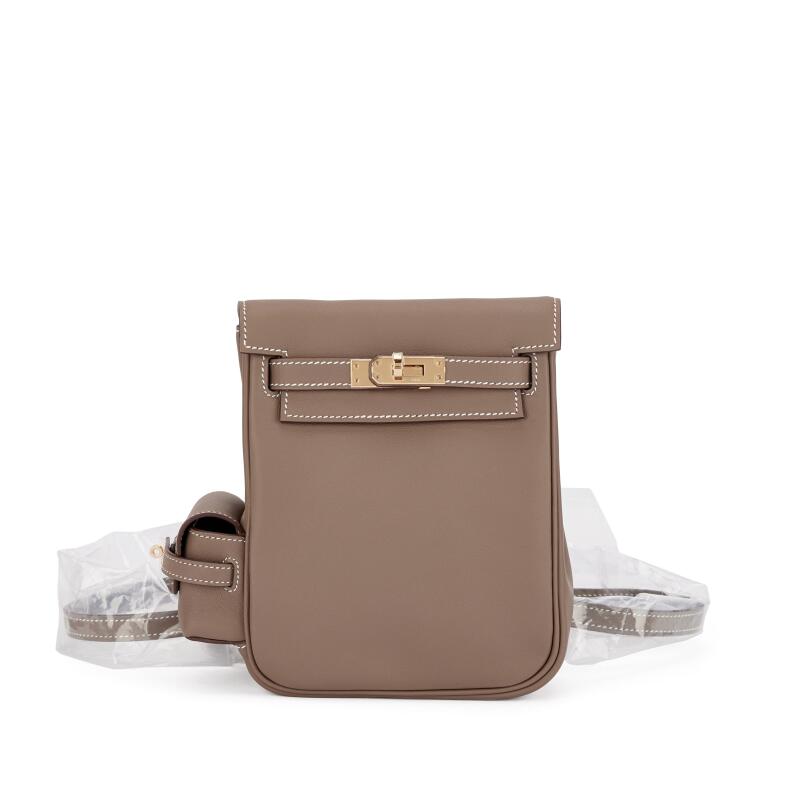 Hermes Etoupe Swift Kelly Jump Backpack Gold Hardware, 2025