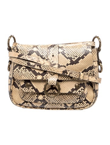 Embossed Leather Crossbody Bag