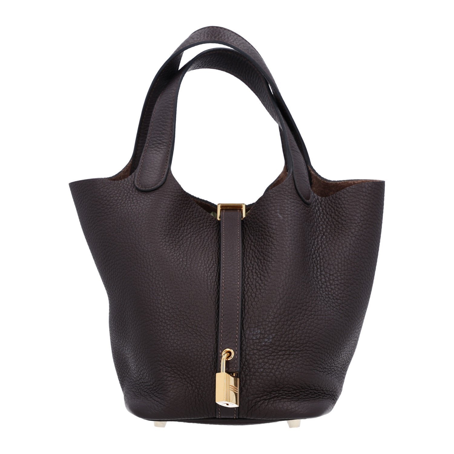 Hermes Taurillon Clemence Picotin Lock 18 PM Ebene