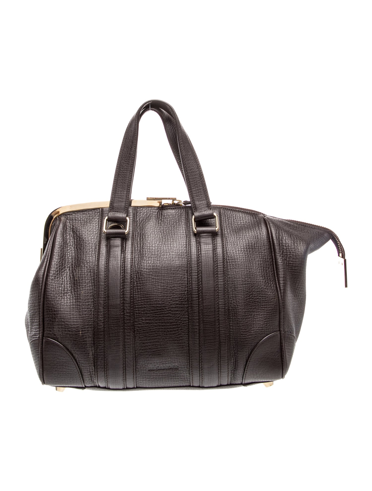 Leather Top Handle Bag