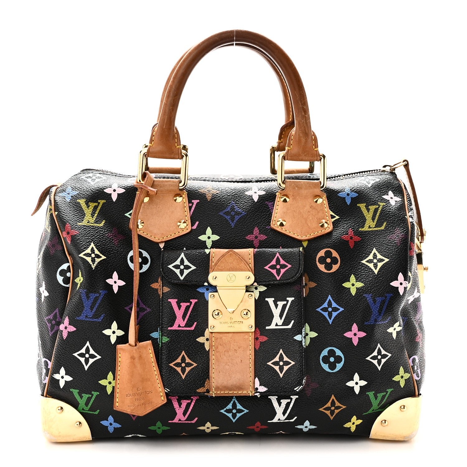 Louis Vuitton Monogram Multicolor Speedy 30 Black